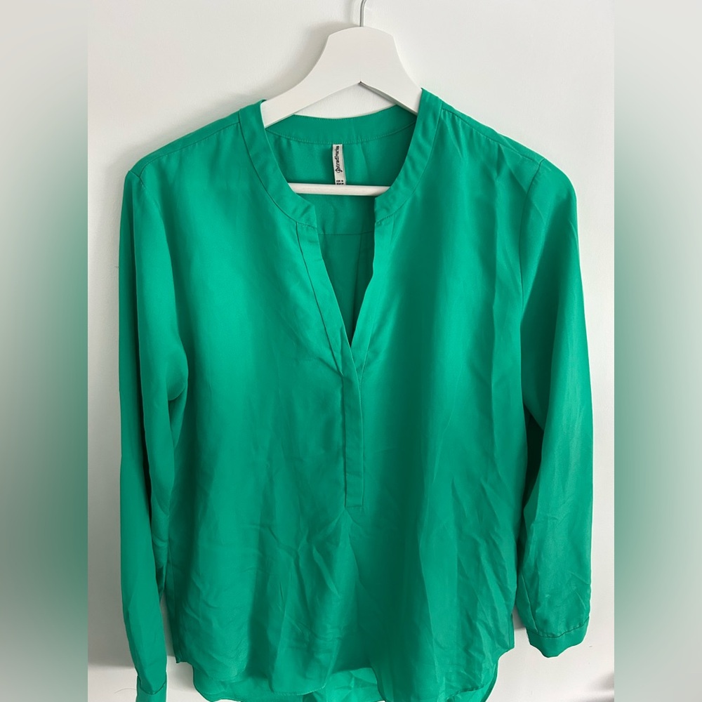 Stradivarius Vibrant Green Blouse